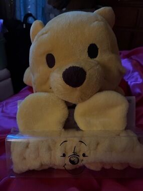 Winnie the Pooh Plush Tissue Box Cover & Headband Set